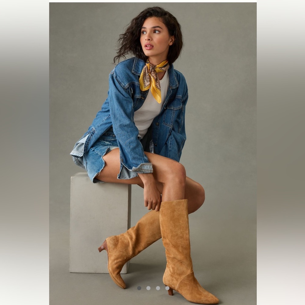 Silent D leather boots for Anthropologie